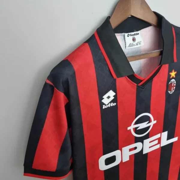1995/1996 Retro AC Milan Home Soccer Jersey - Image 6