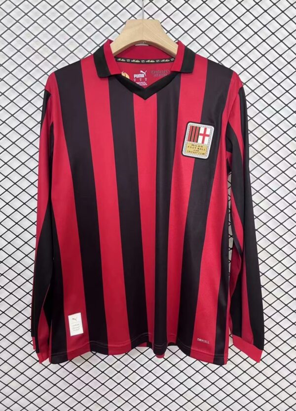 2024/25 AC Milan 125th Anniversary Commemorative Edition Soccer Jersey Long Sleeves