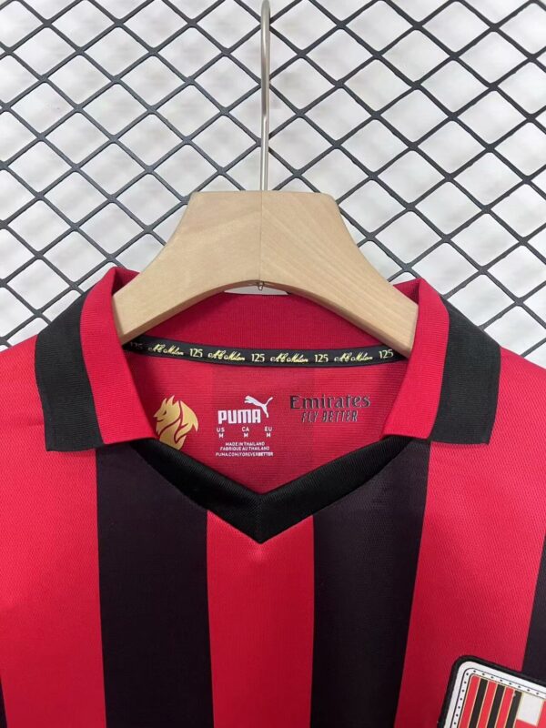 2024/25 AC Milan 125th Anniversary Commemorative Edition Soccer Jersey Long Sleeves - Image 3
