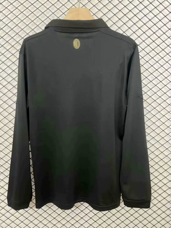 2024/25 AC Milan 125th Anniversary Commemorative Edition Soccer Jersey Long Sleeves Black - Image 2