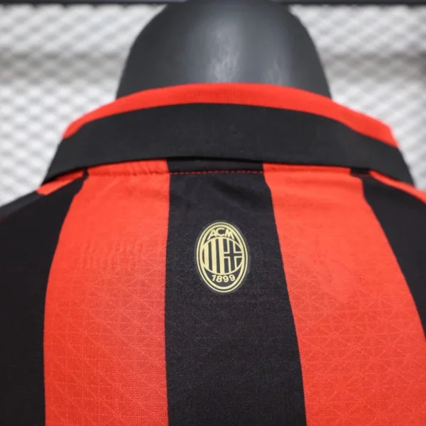 2024/25 AC Milan 125th Anniversary Commemorative Edition Soccer Jersey Player Version Long Sleeves - Image 9