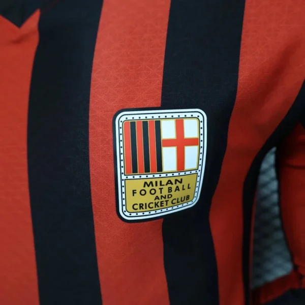 2024/25 AC Milan 125th Anniversary Commemorative Edition Soccer Jersey Player Version Long Sleeves - Image 4