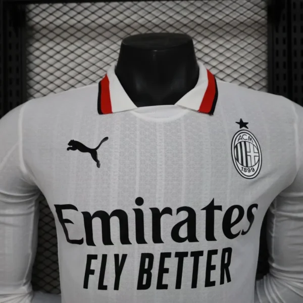2024/25 AC Milan Away Soccer Jersey Player Version Long Sleeves - Image 3
