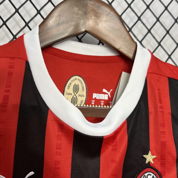 2024/25 AC Milan Home Soccer Jersey Kid Kit - Image 8