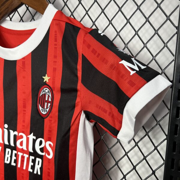 2024/25 AC Milan Home Soccer Jersey Kid Kit - Image 5