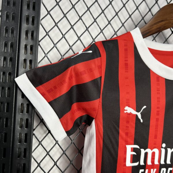 2024/25 AC Milan Home Soccer Jersey Kid Kit - Image 4