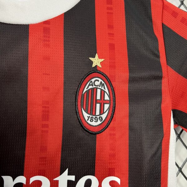 2024/25 AC Milan Home Soccer Jersey Kid Kit - Image 3