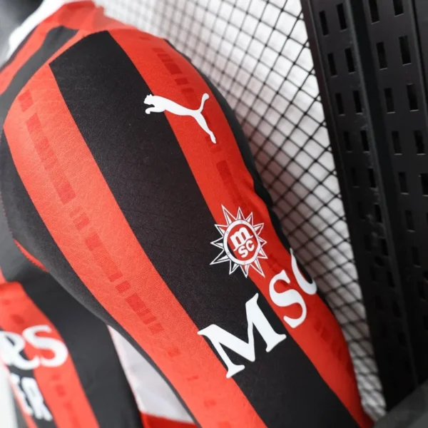 2024/25 AC Milan Home Soccer Jersey Player Version Long Sleeves - Image 5