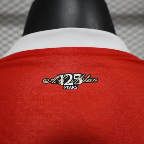2024/25 AC Milan Home Soccer Jersey Player Version Long Sleeves - Image 4