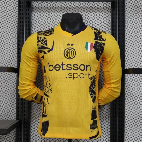 2024/25 AC Milan Second Away Soccer Jersey Player Version Long Sleeves