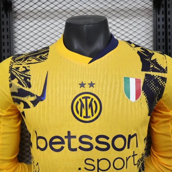 2024/25 AC Milan Second Away Soccer Jersey Player Version Long Sleeves - Image 3