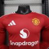 2024/25 Manchester United Home Soccer Jersey Player Version Long Sleeve - Image 2