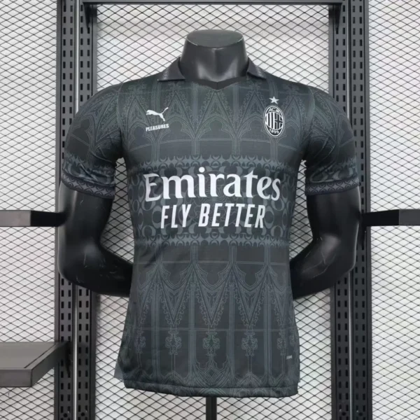 2024 AC Milan Fourth Soccer Jersey Player Version Black