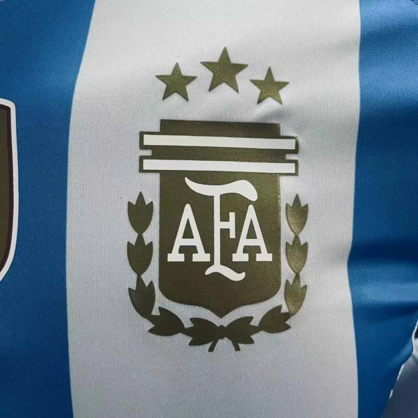 2024 Argentina Home Soccer Jersey Long Sleeve Player Version - Image 4