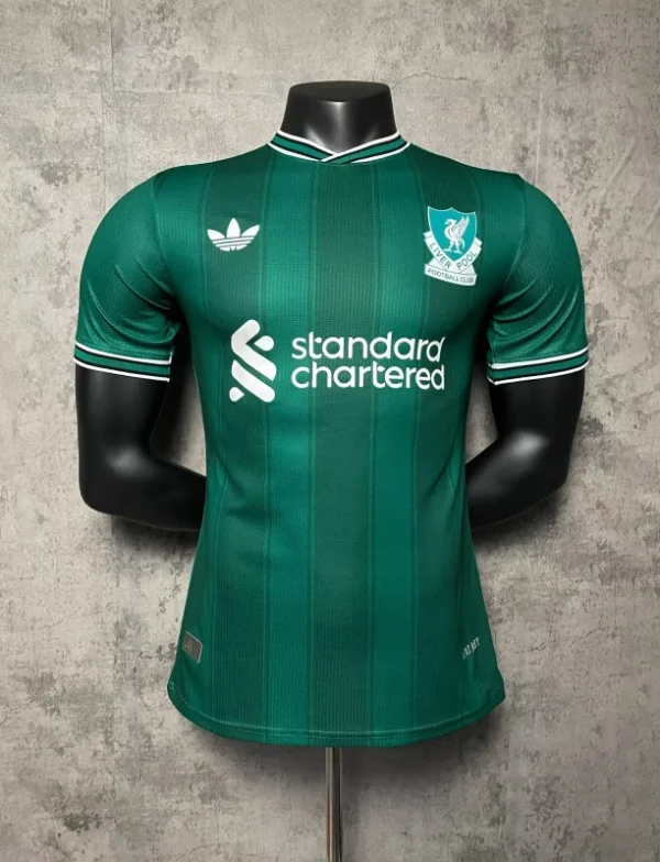 2025/26 Liverpool Away Soccer Jersey Player Version Green