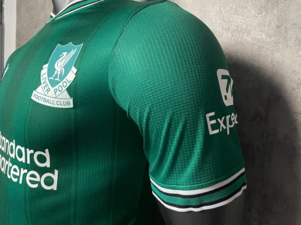 2025/26 Liverpool Away Soccer Jersey Player Version Green - Image 7
