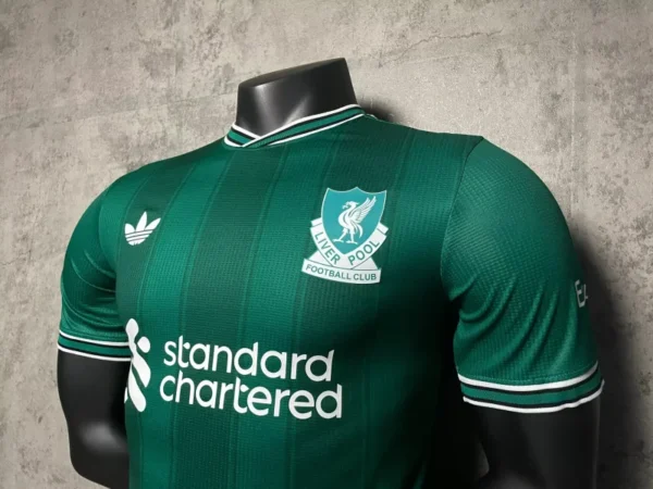 2025/26 Liverpool Away Soccer Jersey Player Version Green - Image 6