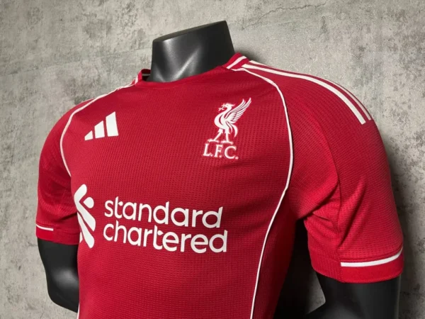 2025/26 Liverpool Home Soccer Jersey Player Version - Image 6