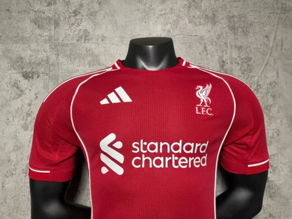2025/26 Liverpool Home Soccer Jersey Player Version - Image 4