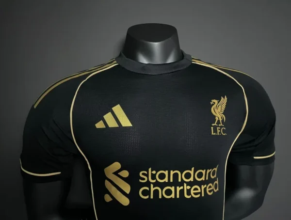 2025/26 Liverpool Soccer Jersey Player Version Black - Image 4