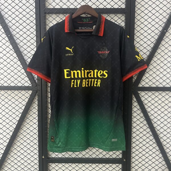 2024/25 AC Milan Co-Branded Edition Soccer Jersey Black