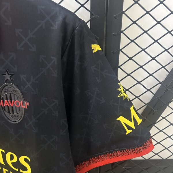 2024/25 AC Milan Co-Branded Edition Soccer Jersey Black - Image 6