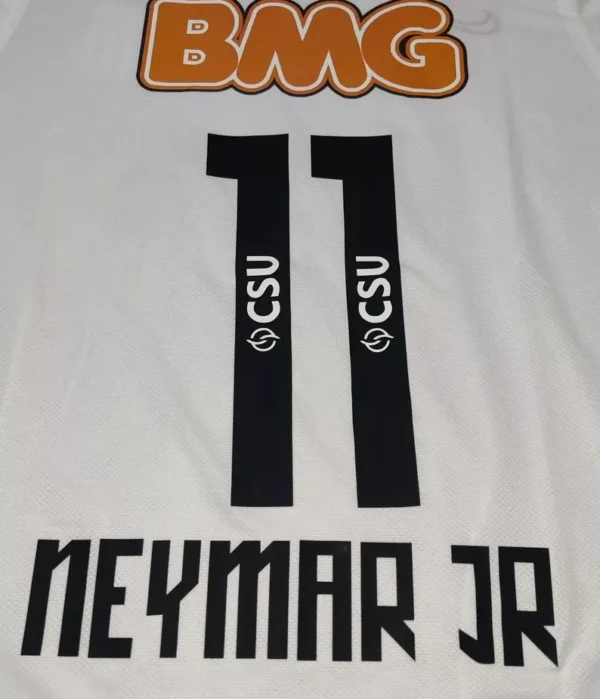 2011/12 Retro Santos Home Soccer Jersey - Image 3