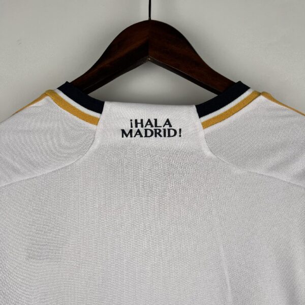 Retro 23/24 Long Sleeve Real Madrid Home - Image 6