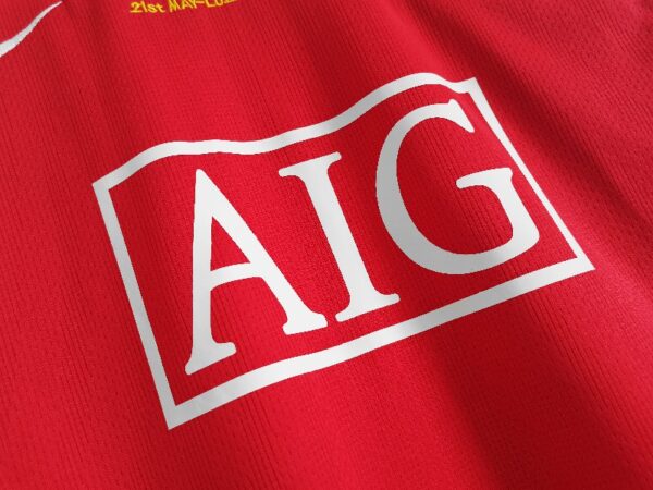 Manchester United 2007/08 home Retro Soccer Jersey Champions League version - Image 4