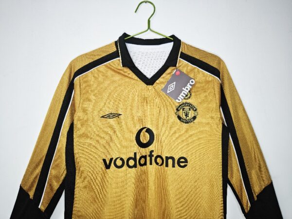 Manchester United 2001/02 Long Sleeve Retro Soccer Jersey two-sided Centennial commemorative - Image 7