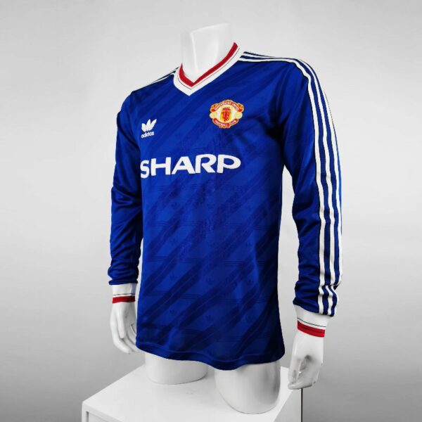 Manchester United 1986/88 third away Long Sleeve Retro Soccer Jersey - Image 2