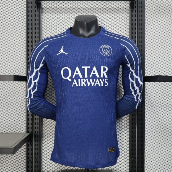 2024/25 Player PSG 4th Away Long Sleeve Soccer Jersey