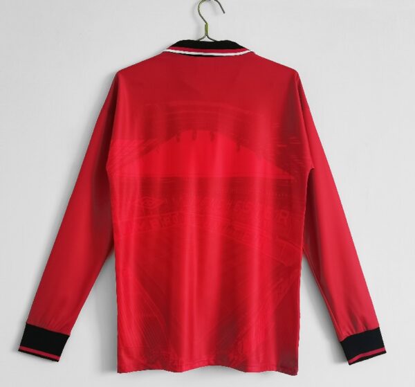 Manchester United 1994/96 home Long Sleeve Retro Soccer Jersey - Image 3