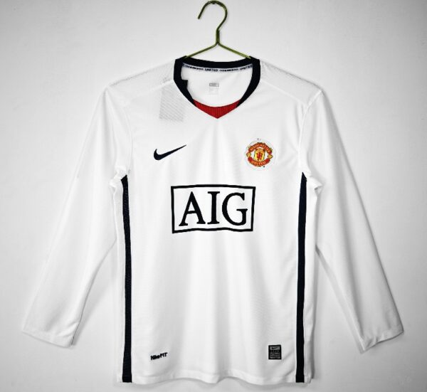 Manchester United 2008/09 away Long Sleeve Retro Soccer Jersey