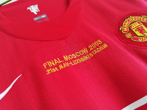Manchester United 2007/08 home Retro Soccer Jersey Champions League version - Image 3
